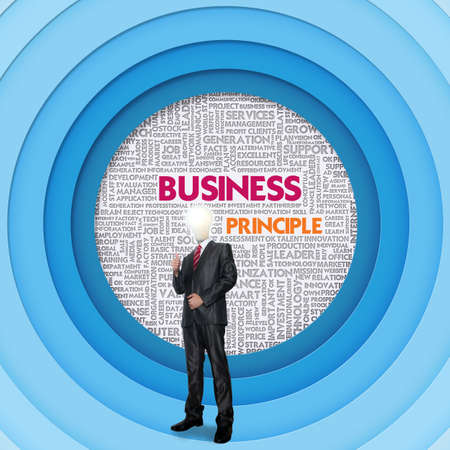 Business word cloud for business concept, Business Principleの写真素材