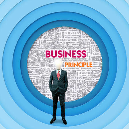 Business word cloud for business concept, Business Principleの写真素材