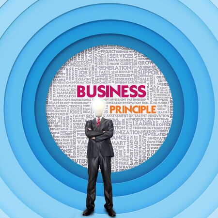 Business word cloud for business concept, Business Principleの写真素材