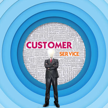 Business word cloud for business and finance concept, Customer Serviceの写真素材