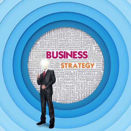 Business word cloud for business and finance concept, Business Strategyの写真素材