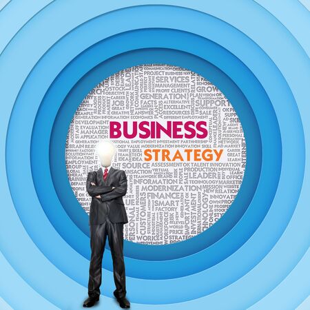 Business word cloud for business and finance concept, Business Strategyの写真素材