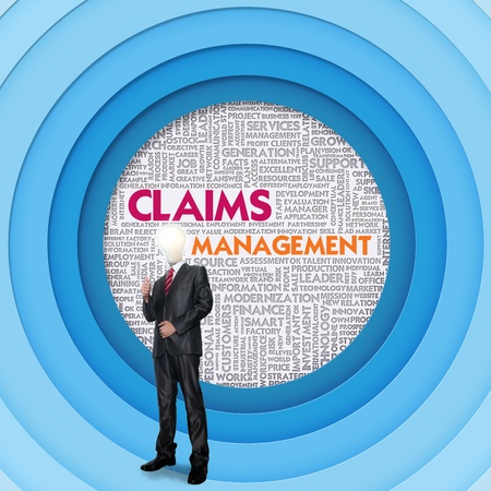 Business word cloud for business concept, Claim managementの写真素材