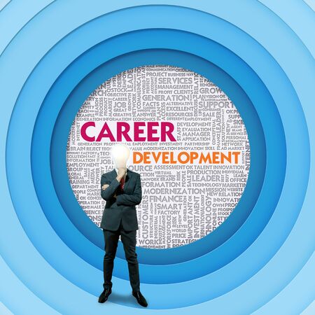 Business word cloud for business concept, Career Developmentの写真素材