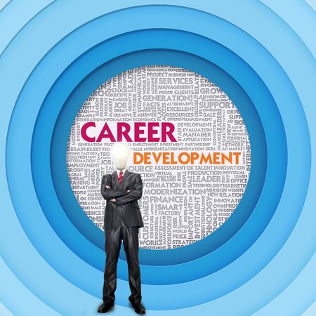Business word cloud for business concept, Career Developmentの写真素材
