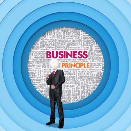 Business word cloud for business concept, Business Principleの写真素材
