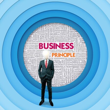 Business word cloud for business concept, Business Principleの写真素材