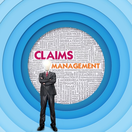 Business word cloud for business concept, Claim managementの写真素材
