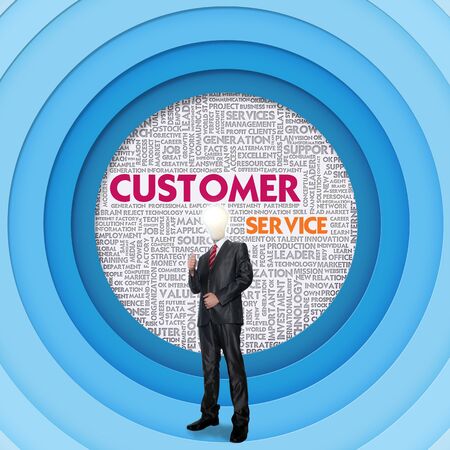 Business word cloud for business concept, Customer Serviceの写真素材