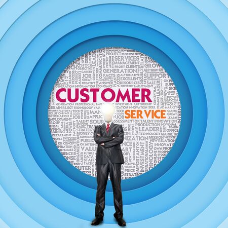 Business word cloud for business concept, Customer Serviceの写真素材