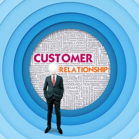 Business word cloud for business concept, Customer Relationshipの写真素材