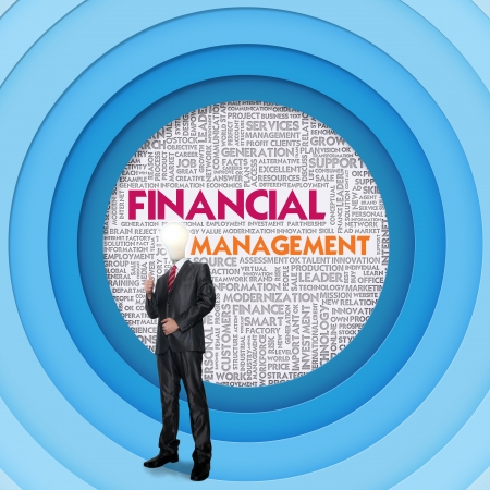 Business word cloud for business concept, Financial Managementの写真素材