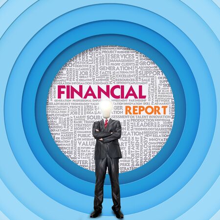 Business word cloud for business concept, Financialの写真素材