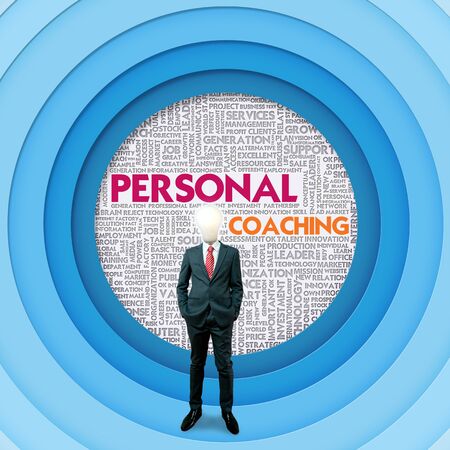 Business word cloud for business concept, Personal Coachingの写真素材