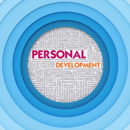 Business word cloud for business concept, Personal Developmentの写真素材