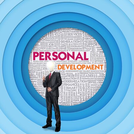 Business word cloud for business concept, Personal Developmentの写真素材