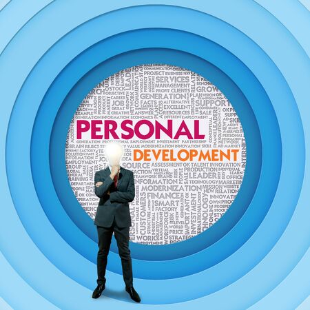 Business word cloud for business concept, Personal Developmentの写真素材