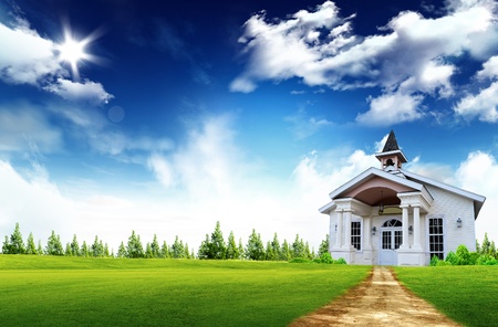 Wooden inside the house for Conceptual home symbol - real estate, property insurance, housingの写真素材