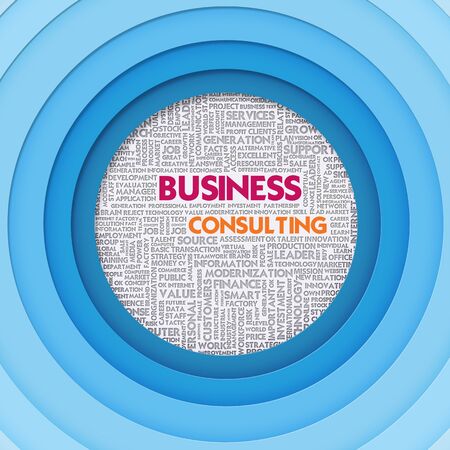 Business word cloud for business concept, Business Consultingの写真素材