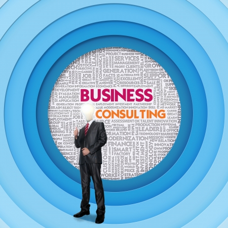 Business word cloud for business concept, Business Consultingの写真素材