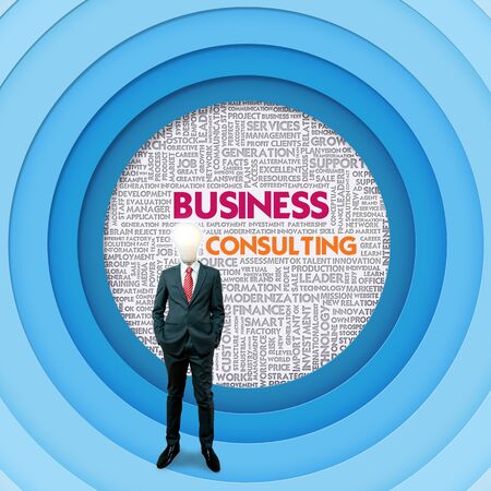 Business word cloud for business concept, Business Consultingの写真素材
