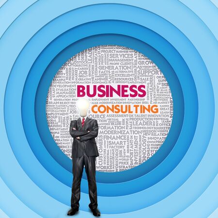 Business word cloud for business concept, Business Consultingの写真素材