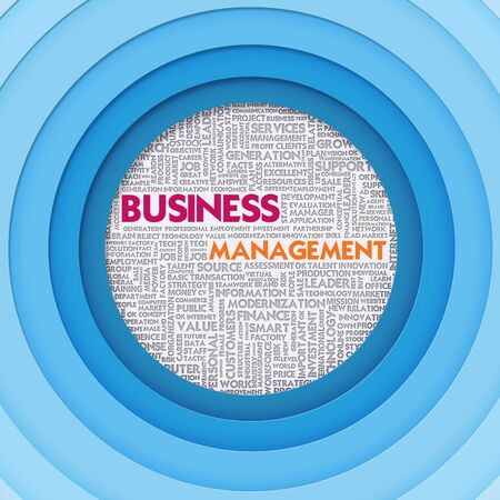 Business word cloud for business concept, Business Managementの写真素材