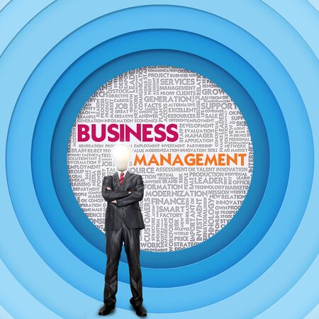Business word cloud for business concept, Business Managementの写真素材