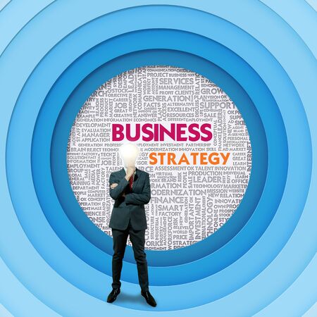 Business word cloud for business concept, Business Strategyの写真素材