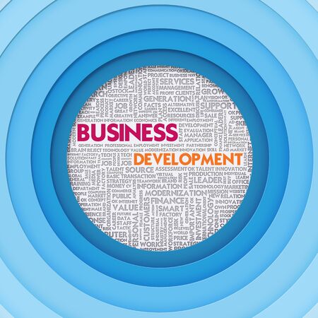 Business word cloud for business concept, Business Developmentの写真素材