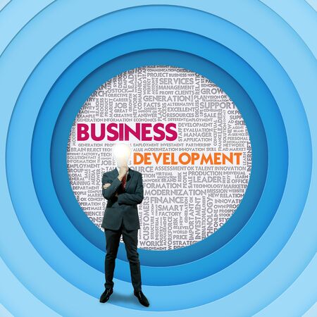 Business word cloud for business concept, Business Developmentの写真素材