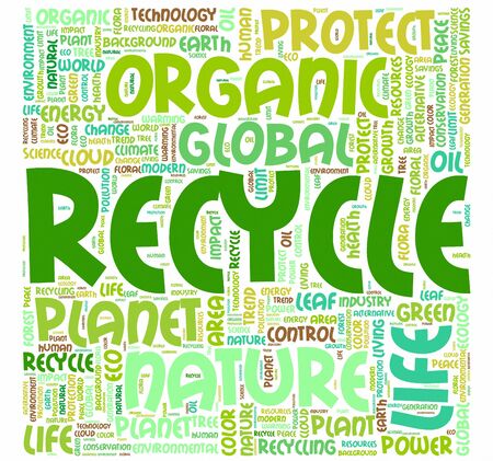 Word cloud Eco conceptの写真素材