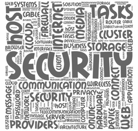 Word cloud for computer security conceptの写真素材