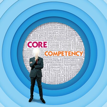 Business word cloud for business and finance concept, Core Competencyの写真素材