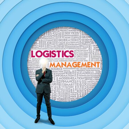 Business word cloud for business and finance concept, Logistics Managementの写真素材