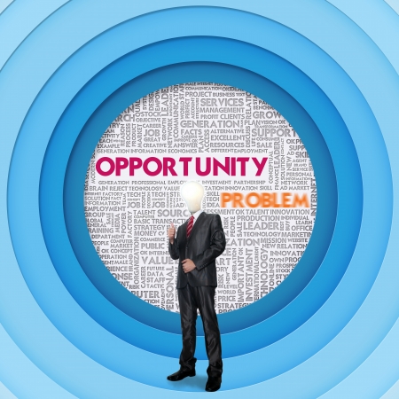 Business word cloud for business concept, Opportunityの写真素材