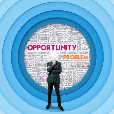 Business word cloud for business concept, Opportunityの写真素材