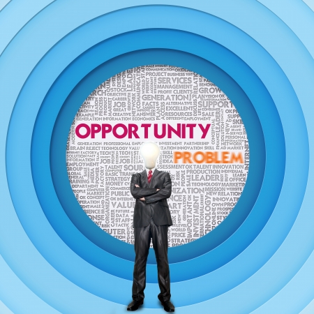 Business word cloud for business concept, Opportunityの写真素材