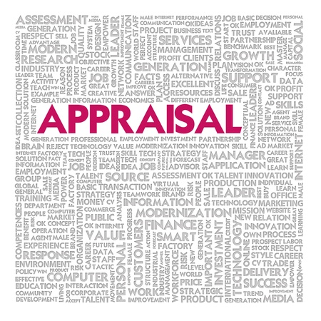Business word cloud for business and finance concept, Appraisalの写真素材