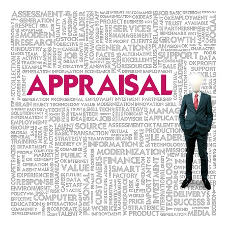 Business word cloud for business and finance concept, Appraisalの写真素材