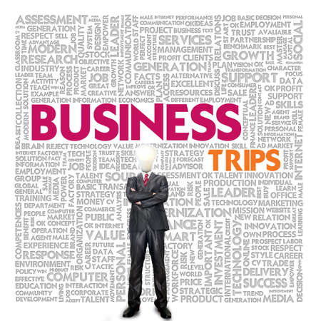 Business word cloud for business and finance concept, Business Tripsの写真素材