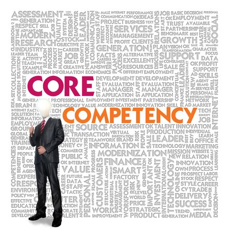 Business word cloud for business and finance concept, Core Competencyの写真素材