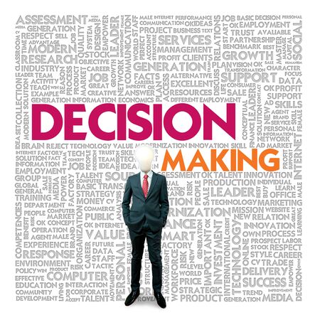 Business word cloud for business and finance concept, Decision Makingの写真素材