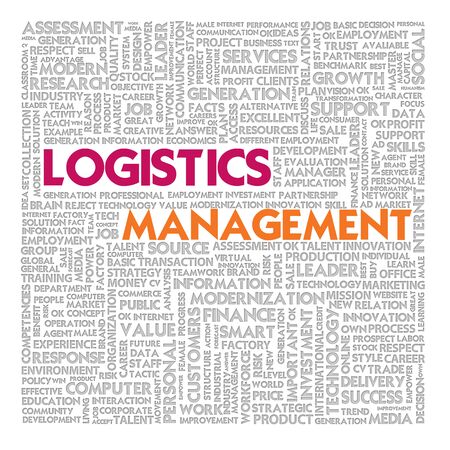 Business word cloud for business and finance concept, Logistics managementの写真素材