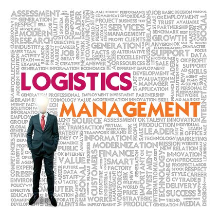 Business word cloud for business and finance concept, Logistics managementの写真素材