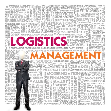 Business word cloud for business and finance concept, Logistics managementの写真素材