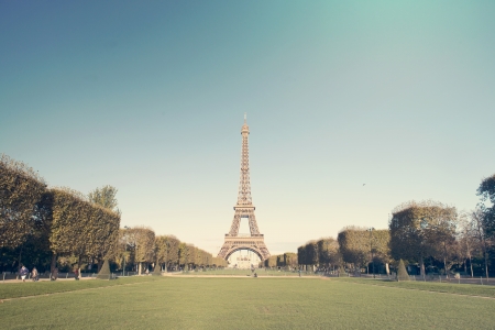 Autumn in Paris - Eiffel towerの写真素材