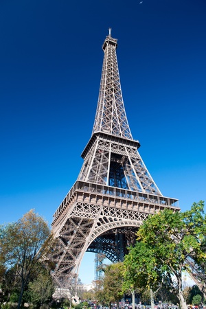 The Eiffel Tower in Paris, Franceの写真素材