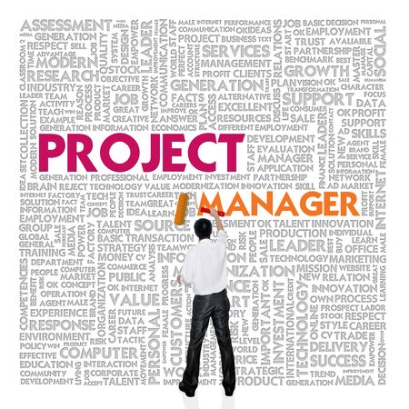 Business word cloud for business and finance concept, Project Managerの写真素材