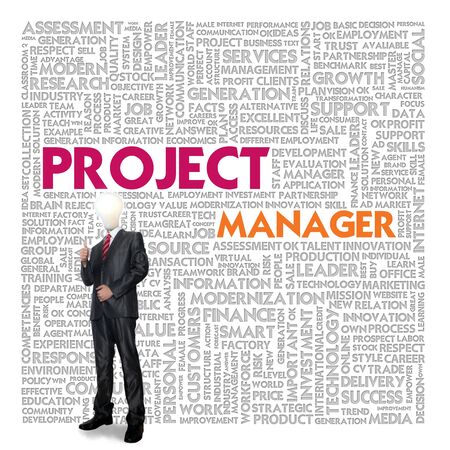 Business word cloud for business and finance concept, Project Managerの写真素材